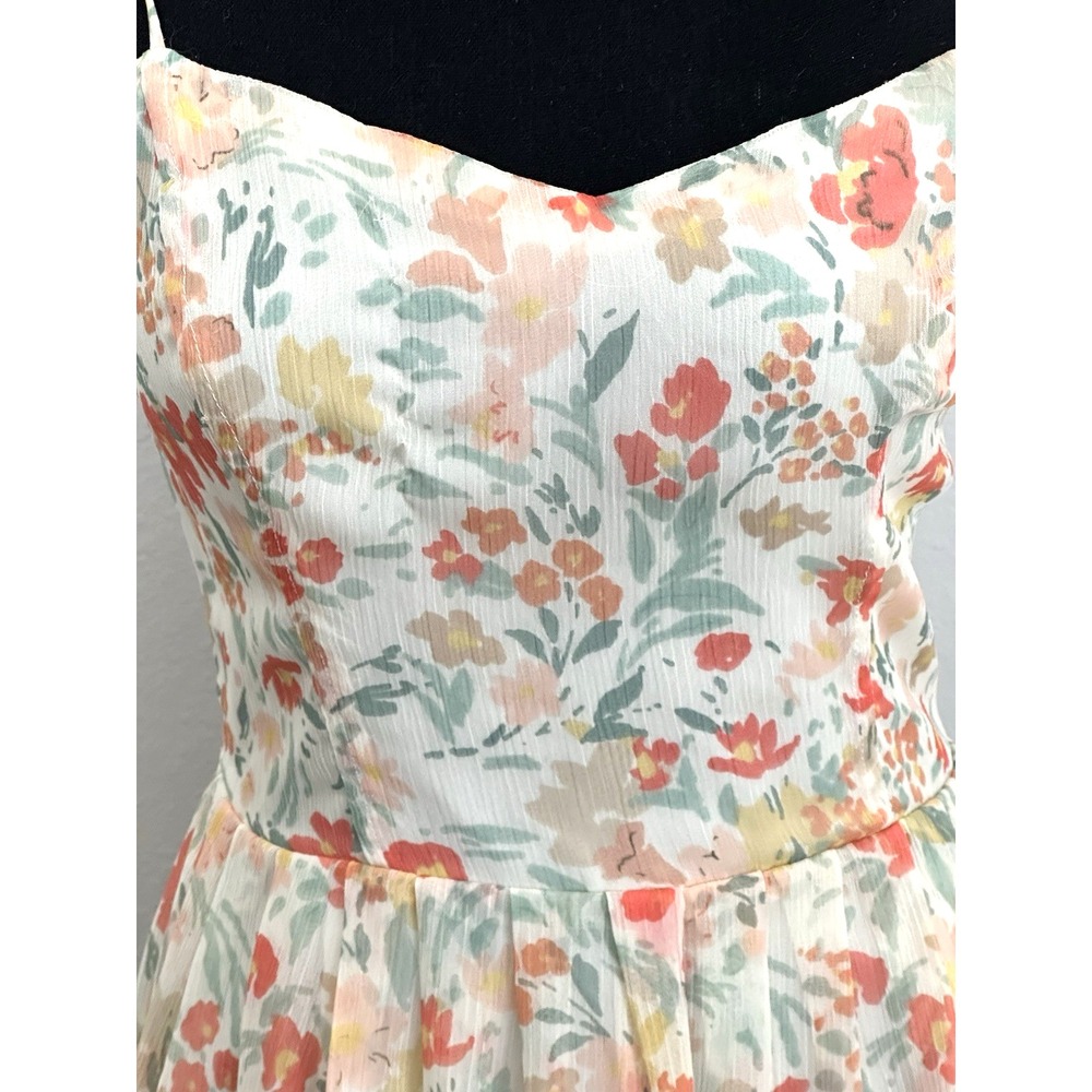 JACK Women's Floral Cut Out Back Sundress Spaghetti Strap Size (4)‎ - Picture 9 of 16